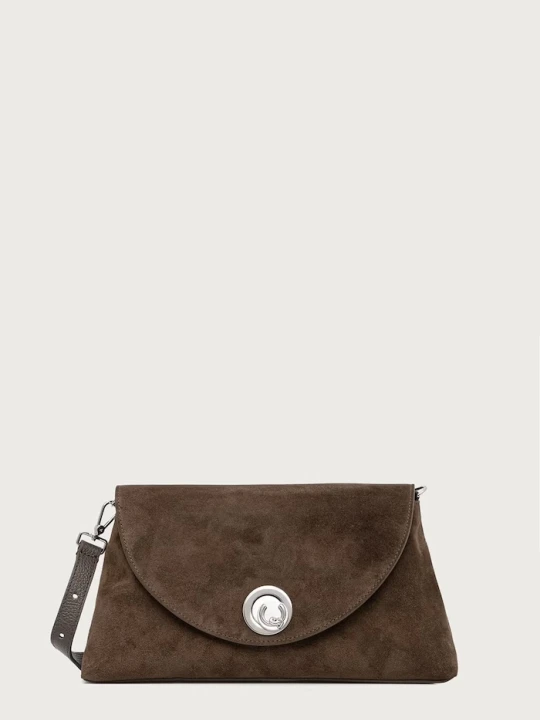 Zdjęcie produktu Coccinelle torebka crossbody damska zamszowa zielony