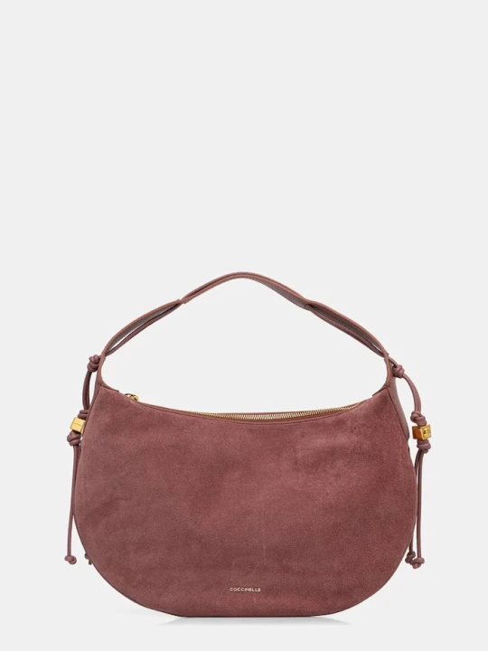 Zdjęcie produktu Coccinelle torebka hobo damska zamszowa różowy