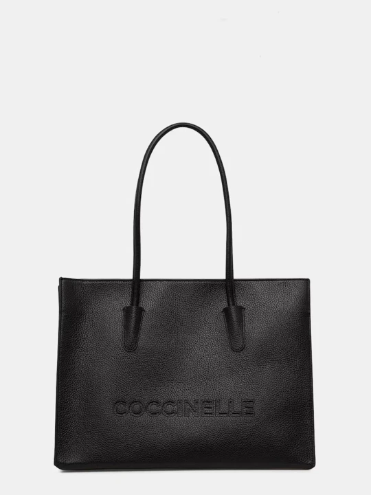 Zdjęcie produktu Coccinelle torebka shopper damska skórzana czarny