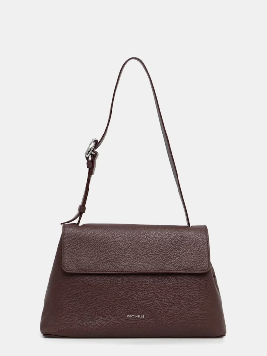 Zdjęcie produktu Coccinelle torebka shopper damska skórzana bordowy