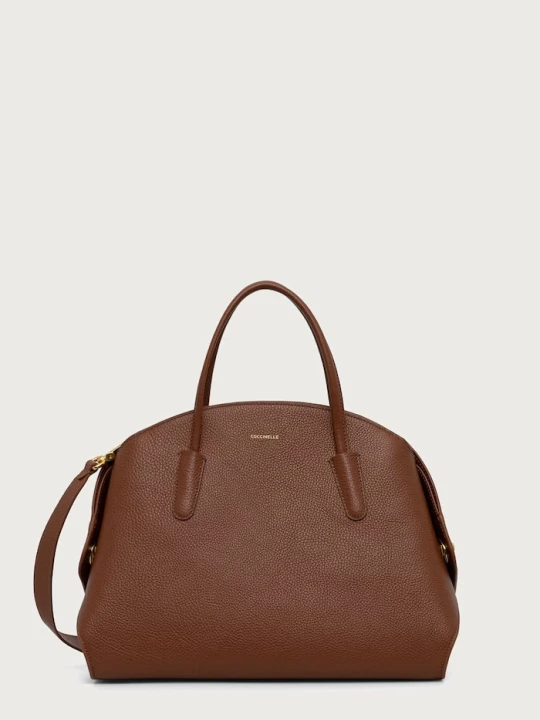 Zdjęcie produktu Coccinelle torebka shopper damska skórzana brązowy