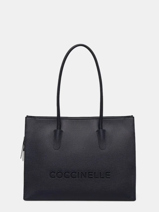 Zdjęcie produktu Coccinelle torebka shopper damska skórzana granatowy