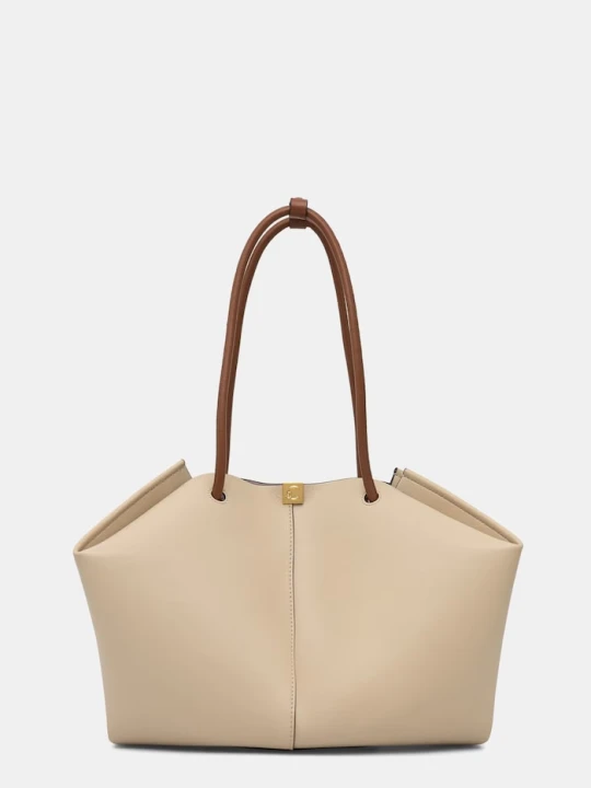 Zdjęcie produktu Coccinelle torebka shopper damska skórzana Kamy beżowy