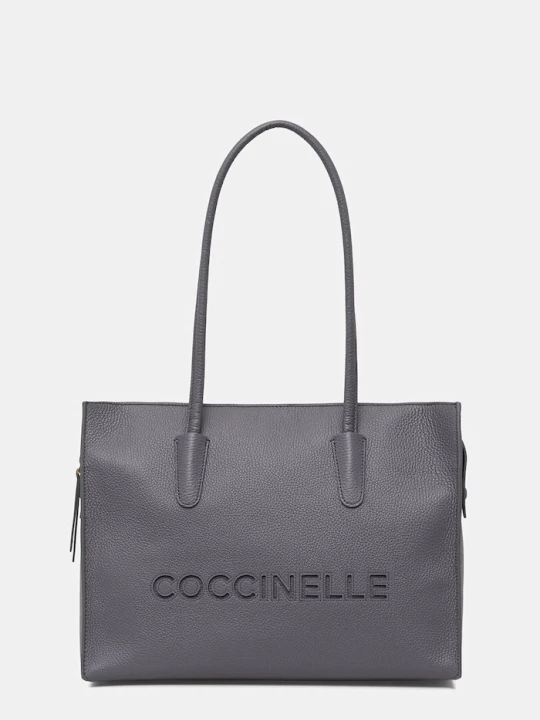 Zdjęcie produktu Coccinelle torebka shopper damska skórzana niebieski