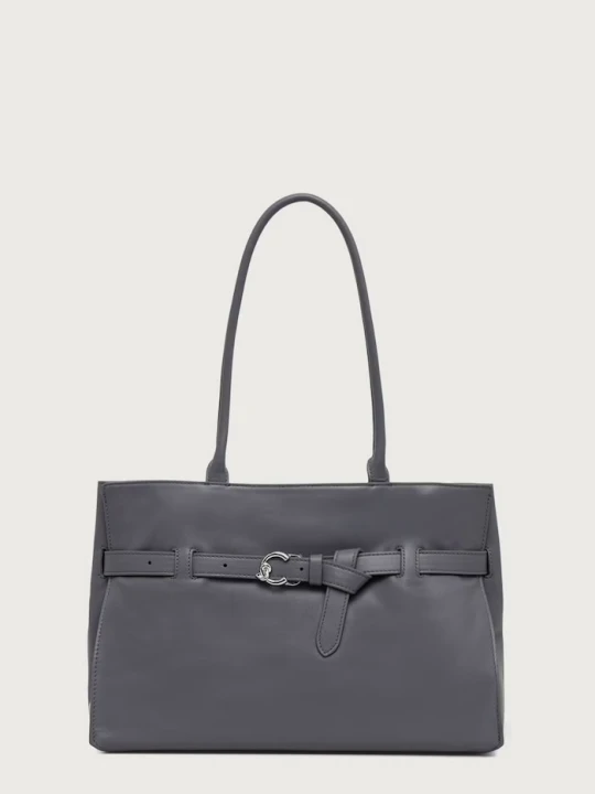 Zdjęcie produktu Coccinelle torebka shopper damska skórzana szary