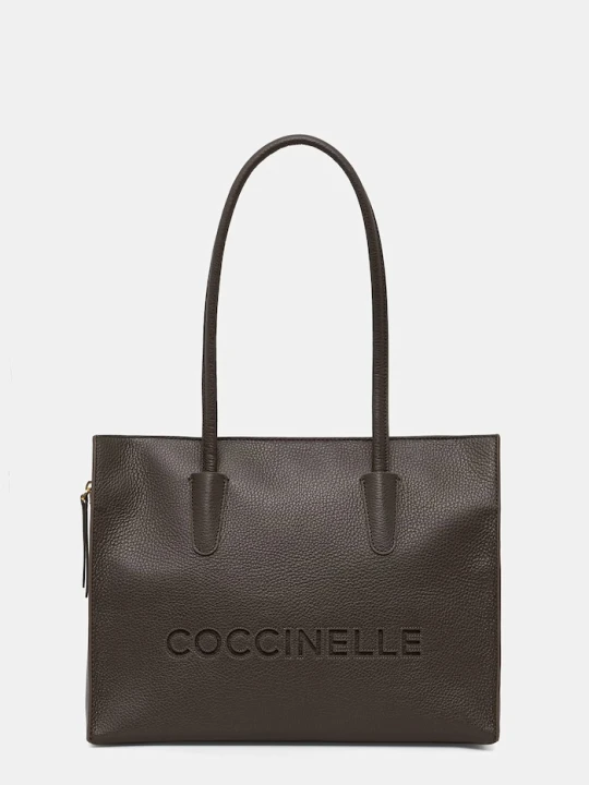 Zdjęcie produktu Coccinelle torebka shopper damska skórzana zielony