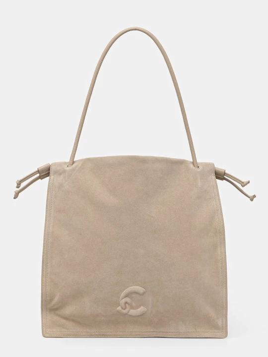 Zdjęcie produktu Coccinelle torebka shopper damska zamszowa COCCINELLEDULSE SUEDE beżowy
