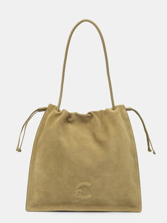 Zdjęcie produktu Coccinelle torebka shopper damska zamszowa COCCINELLEDULSE SUEDE złoty
