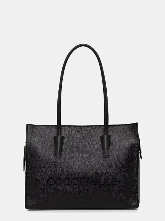 Zdjęcie produktu Coccinelle torebka shopper damska skórzana czarny