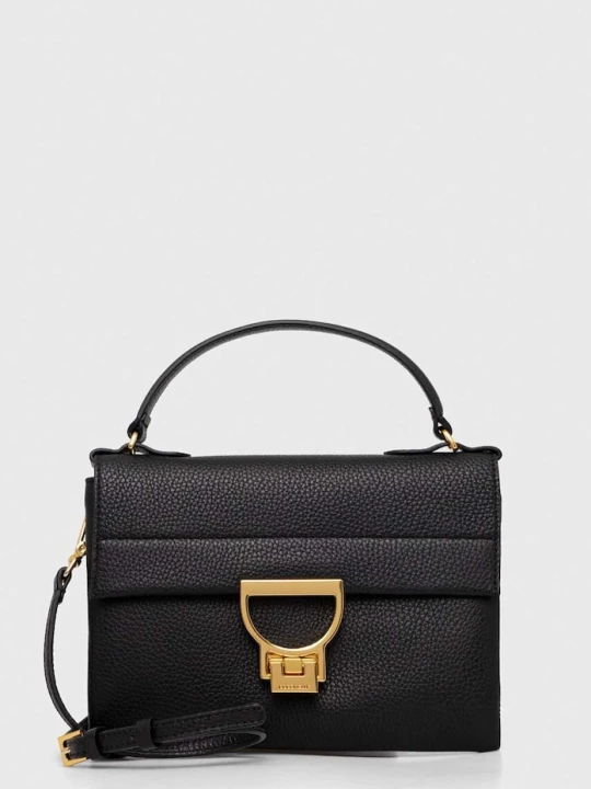 Zdjęcie produktu Coccinelle torebka crossbody damska skórzana czarny