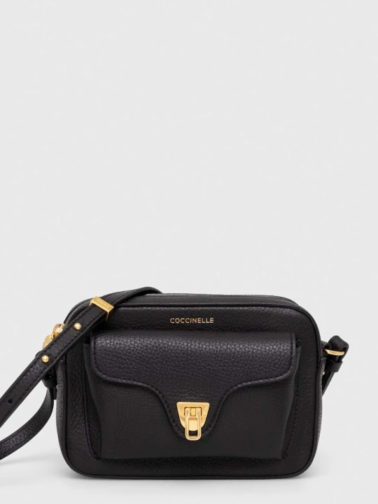 Zdjęcie produktu Coccinelle torebka crossbody damska skórzana czarny