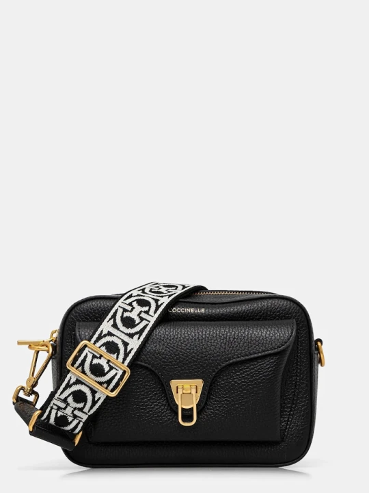 Zdjęcie produktu Coccinelle torebka crossbody damska skórzana czarny