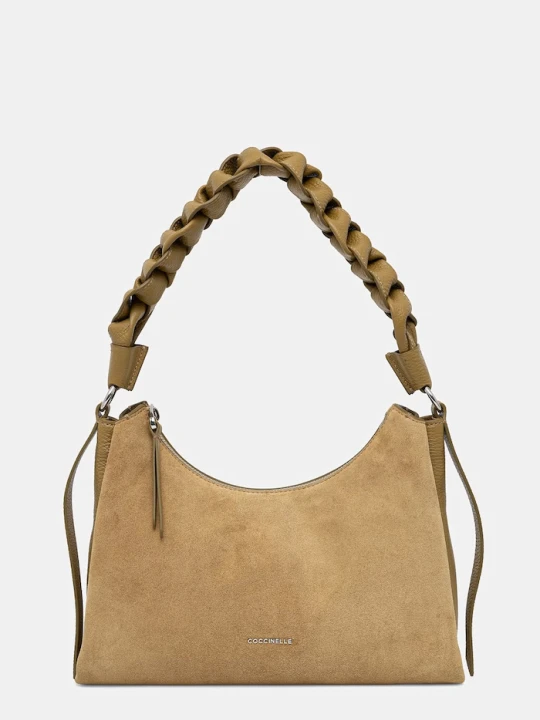 Zdjęcie produktu Coccinelle torebka hobo damska zamszowa BOHEME SUEDE BIMATERIAL złoty