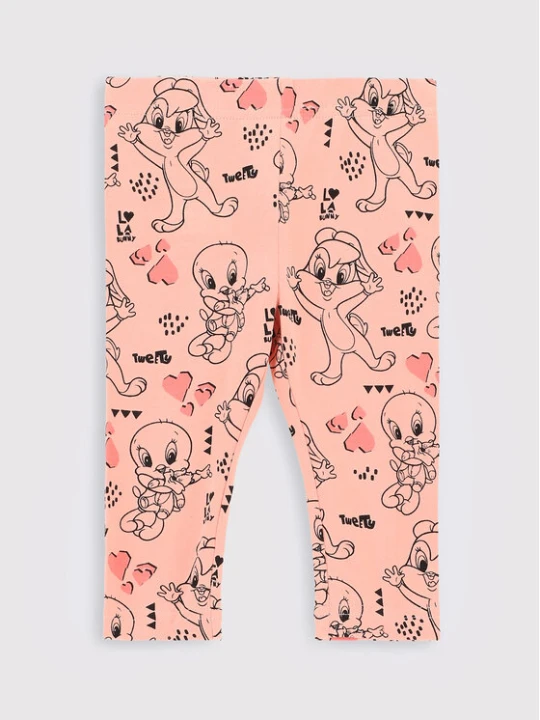 Zdjęcie produktu Coccodrillo Legginsy LOONEY TUNES ZC2122102LIG Różowy Slim Fit