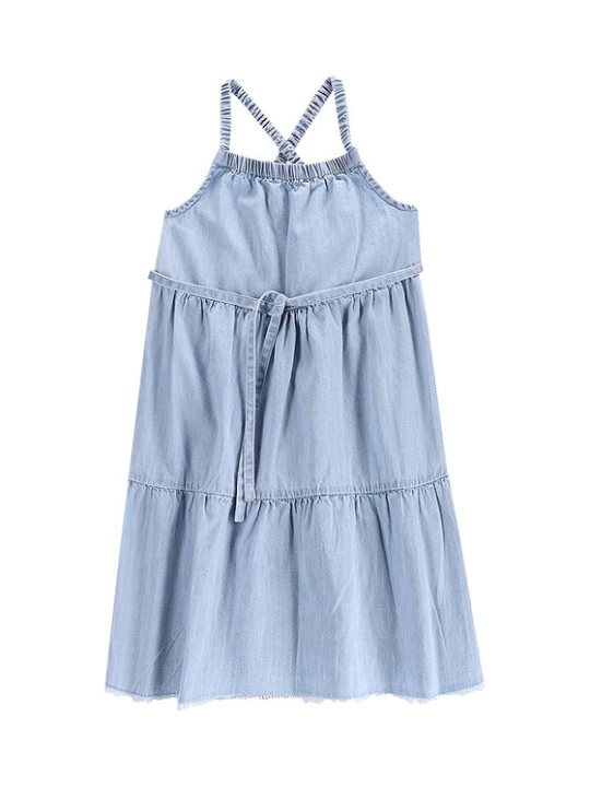 Zdjęcie produktu Coccodrillo Sukienka jeansowa WC5128302HGK Błękitny Relaxed Fit Niebieski jasny