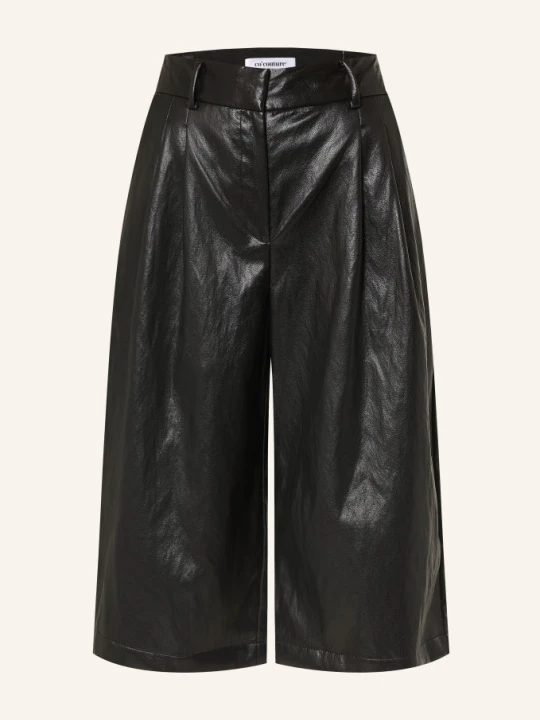 Zdjęcie produktu Co'couture Bermudy Gittcc O Wyglądzie Skóry schwarz CZARNY