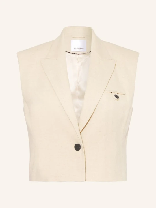 Zdjęcie produktu Co'couture Kamizelka Typu Blezer Z Lnu beige JASNOBRĄZOWY