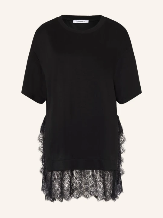 Zdjęcie produktu Co'couture Koszulka Larsoncc Z Koronką schwarz CZARNY