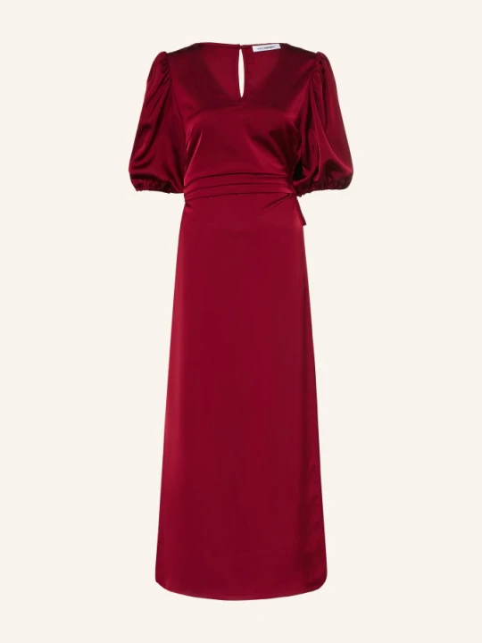 Zdjęcie produktu Co'couture Satynowa Sukienka Safiracc W Stylu Kopertowym rot CIEMNOCZERWONY