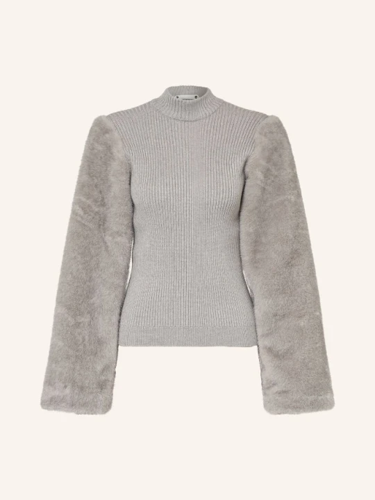 Zdjęcie produktu Co'couture Sweter Elisabethcc Z Mieszanki Materiałów grau SZARY