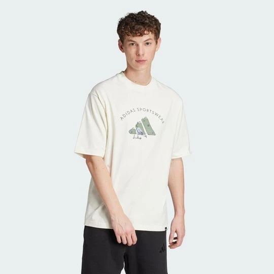 Zdjęcie produktu Codes Doodle Scooter Graphic Tee Adidas Off White