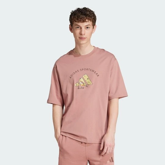 Zdjęcie produktu Codes Doodle Scooter Graphic Tee Adidas Warm Clay