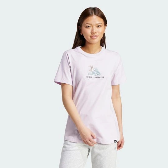 Zdjęcie produktu Codes Doodle Surf Graphic T-Shirt Adidas Ice Lavender