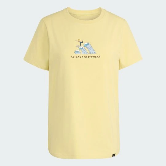 Zdjęcie produktu Codes Doodle Surf Graphic T-Shirt Adidas Powder Yellow