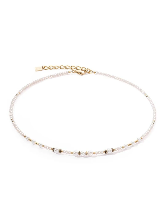 Zdjęcie produktu COEUR DE LION Naszyjnik z perełkami Swarovski - dł. 42 cm rozmiar: onesize złoty