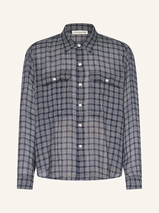 Zdjęcie produktu Cole Buxton Koszula Kayce Comfort Fit Z Lnem blau