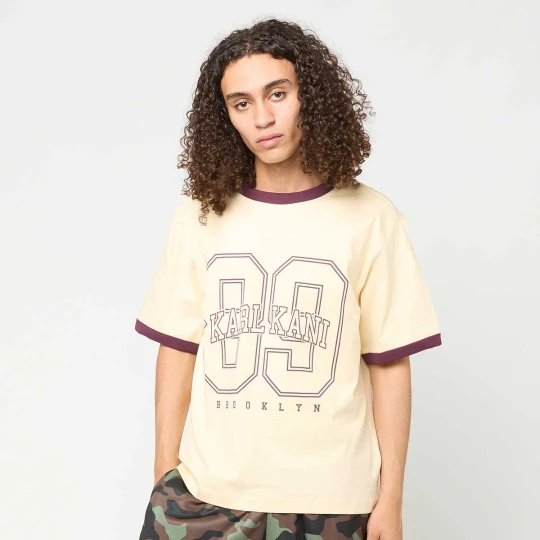 Zdjęcie produktu College 89 Regular Ringer T-Shirt Karl Kani beż