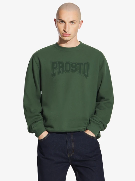 Zdjęcie produktu College bawełniana bluza męska khaki PROSTO.