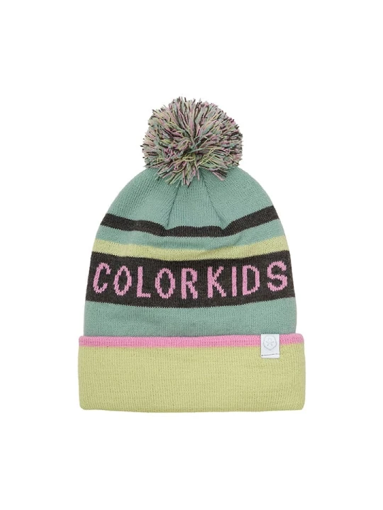 Zdjęcie produktu Color Kids Czapka w kolorze turkusowo-żółtym rozmiar: 52 cm
