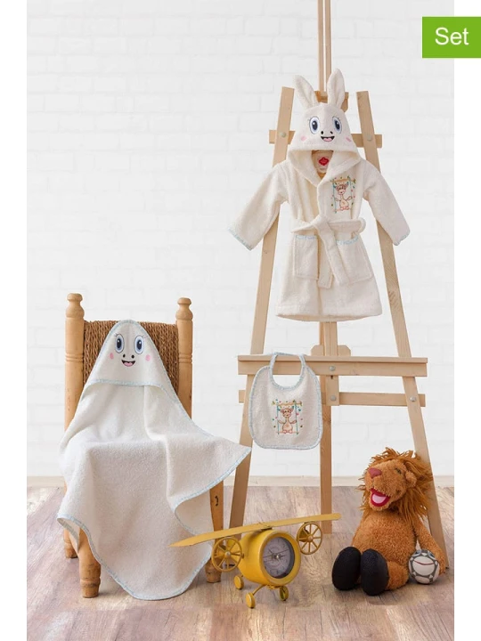 Zdjęcie produktu Colourful Cotton 3-częściowy zestaw w kolorze kremowym rozmiar: onesize