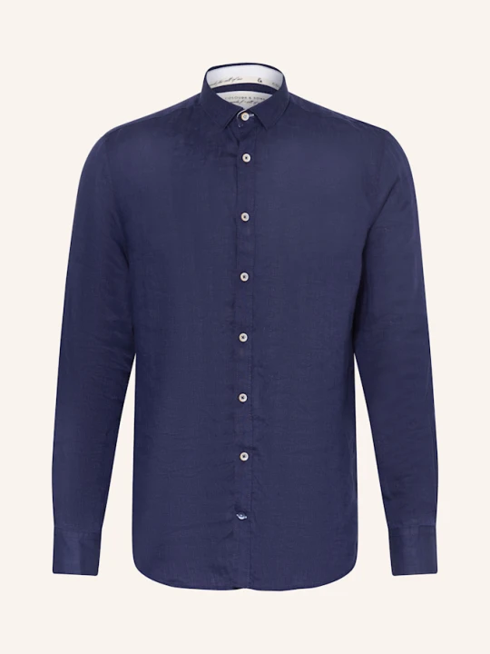 Zdjęcie produktu Colours & Sons Koszula O Kroju Slim Fit Z Lnu blau GRANATOWY