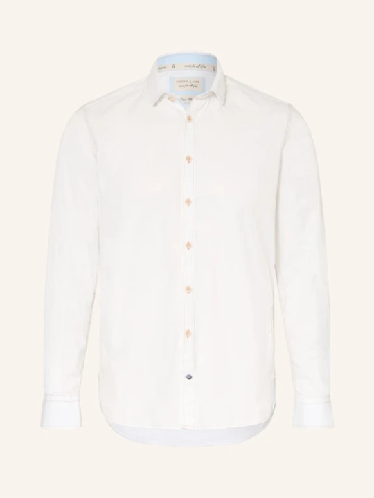 Zdjęcie produktu Colours & Sons Koszula O Kroju Slim Fit Z Lnu weiss BIAŁY