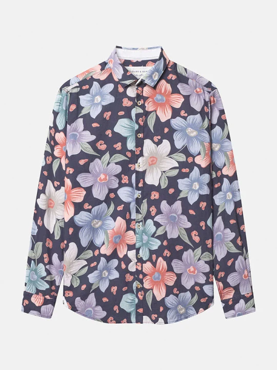 Zdjęcie produktu COLOURS & SONS Koszula w kolorze granatowym rozmiar: L