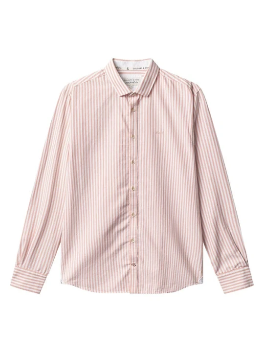 Zdjęcie produktu COLOURS & SONS Koszula w kolorze jasnoróżowo-białym rozmiar: M