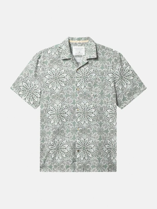 Zdjęcie produktu COLOURS & SONS Koszula w kolorze zielono-białym rozmiar: XL