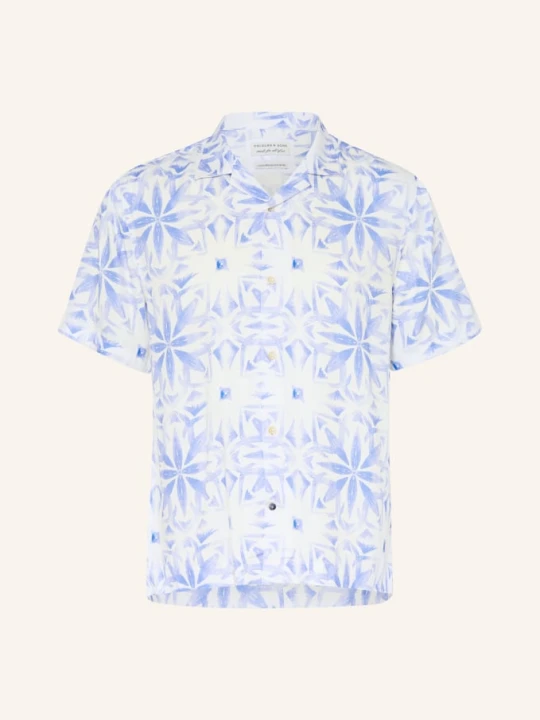 Zdjęcie produktu Colours & Sons Koszula Wypoczynkowa Greek Tile O Kroju Regular Fit blau