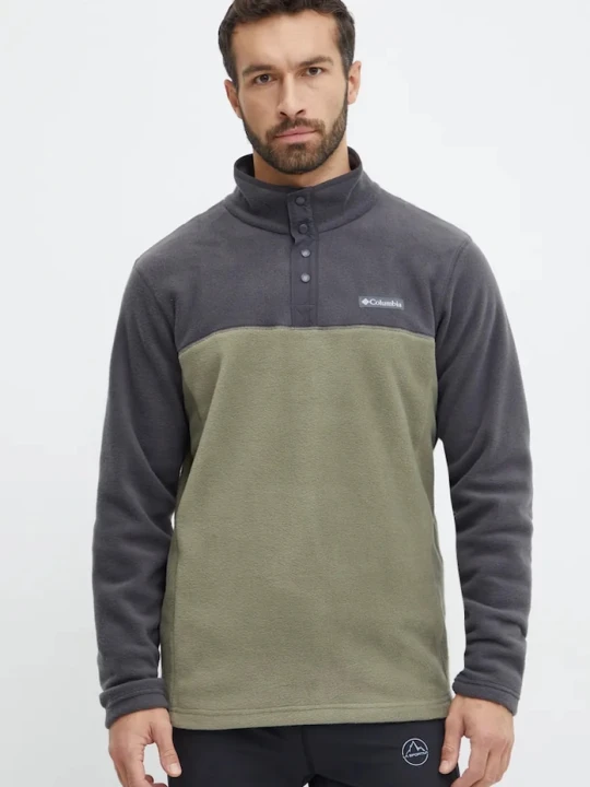 Zdjęcie produktu Columbia bluza sportowa męska Steens Mountain Half Snap zielony