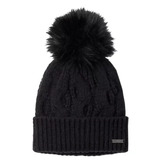 Zdjęcie produktu Columbia Boundless Days Cable Knit Pom Beanie 2092641010, Damskie, Czarne, czapki, poliester, rozmiar: One size