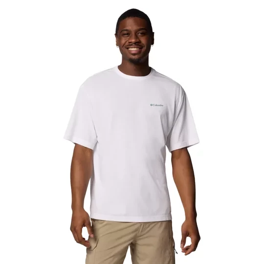 Zdjęcie produktu Columbia Cedar Trail Back Graphic Tee 2120381101, Męskie, Białe, t-shirty, poliester, rozmiar: M