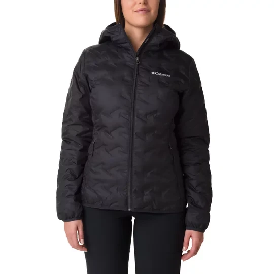 Zdjęcie produktu Columbia Delta Ridge II Down Hooded Jacket 2088253010, Damskie, Czarne, kurtki, poliester, rozmiar: L