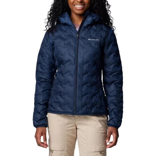 Zdjęcie produktu Columbia Delta Ridge II Down Hooded Jacket 2088253464, Damskie, Granatowe, kurtki, poliester, rozmiar: L