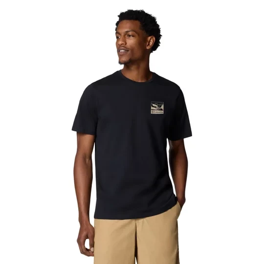 Zdjęcie produktu Columbia Explorers Canyon Back SS Tee 2036451003, Męskie, Czarne, t-shirty, bawełna, rozmiar: M