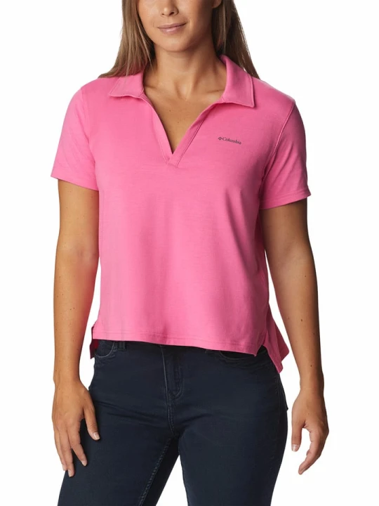 Zdjęcie produktu Columbia Funkcyjna koszulka polo "Sun Trek™" w kolorze różowym rozmiar: XL