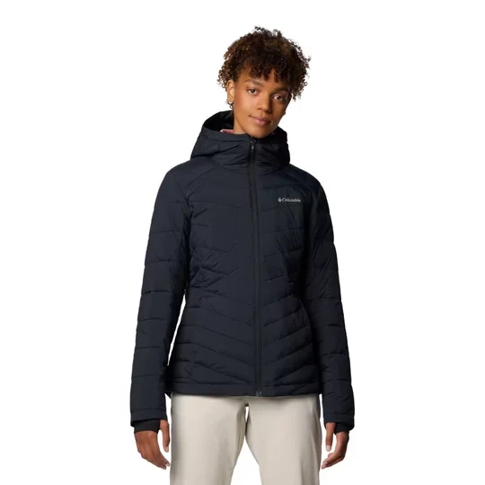 Zdjęcie produktu Columbia Joy Peak II Hooded Jacket W 2089041010, Damskie, Czarne, kurtki zimowe, poliester, rozmiar: L