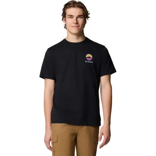 Zdjęcie produktu Columbia Kettle River Outdoor Tee 2120411010, Męskie, Czarne, t-shirty, bawełna, rozmiar: L