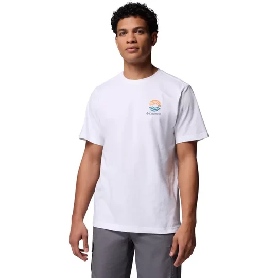 Zdjęcie produktu Columbia Kettle River Outdoor Tee 2120411101, Męskie, Białe, t-shirty, bawełna, rozmiar: L